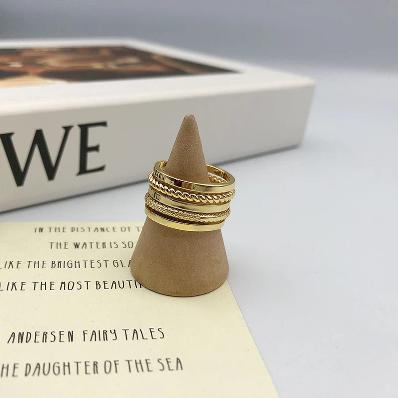 Wide Band Open Mouth Brass Rings